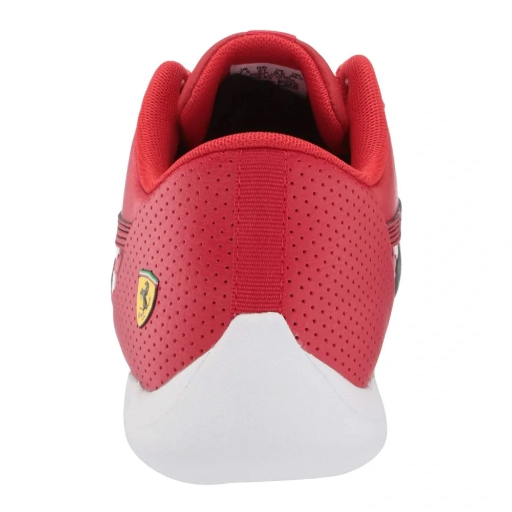 Men’s PUMA Ferrari Sneaker red black with ferrari logo athletic shoe white base - Picture 9 of 9